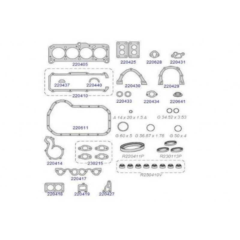 Junta Motor Passat TS 1600cc