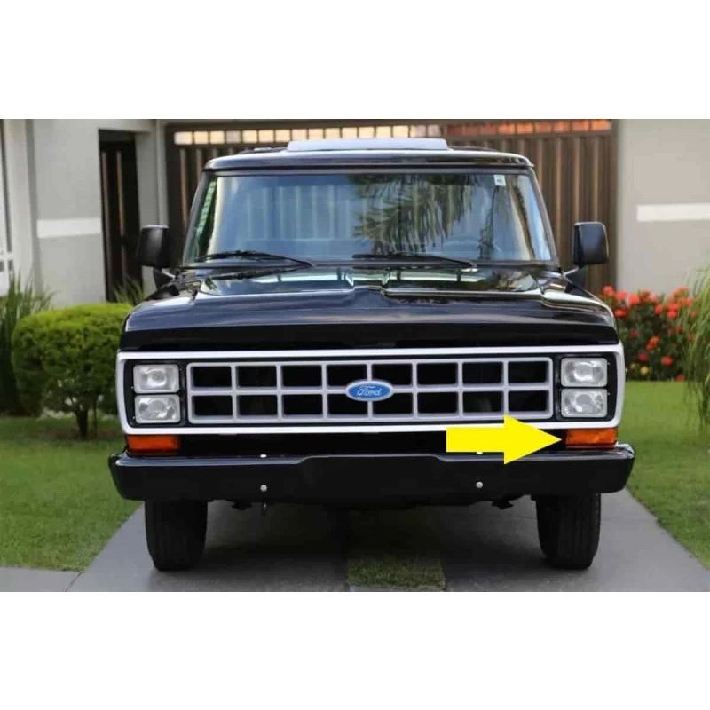 Lente Pisca Dianteiro Esquerdo F-100 F-1000 72 A 92 Original - Quebrada