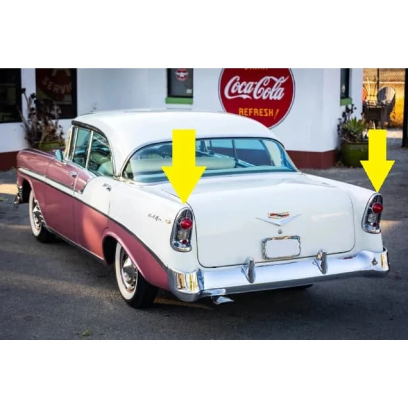 Lanterna Traseira Chevrolet Bel Air 1956 Original - Par