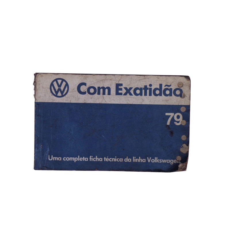 Livreto Manual com Exatidão Volkswagen até 1979 Original Usado