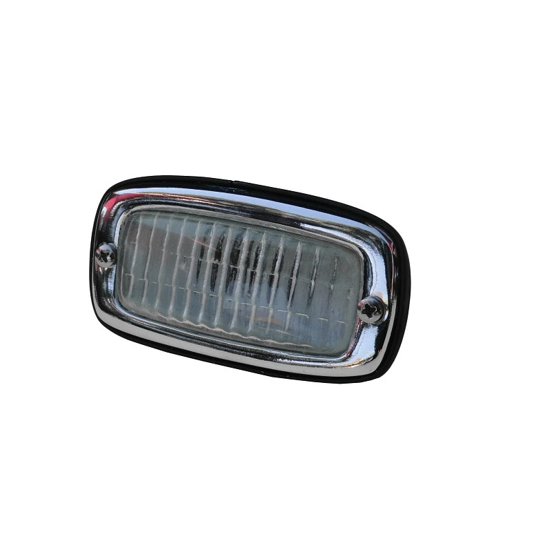 Lanterna Luz Ré Kombi Cromado Lente Cristal Resina Novo