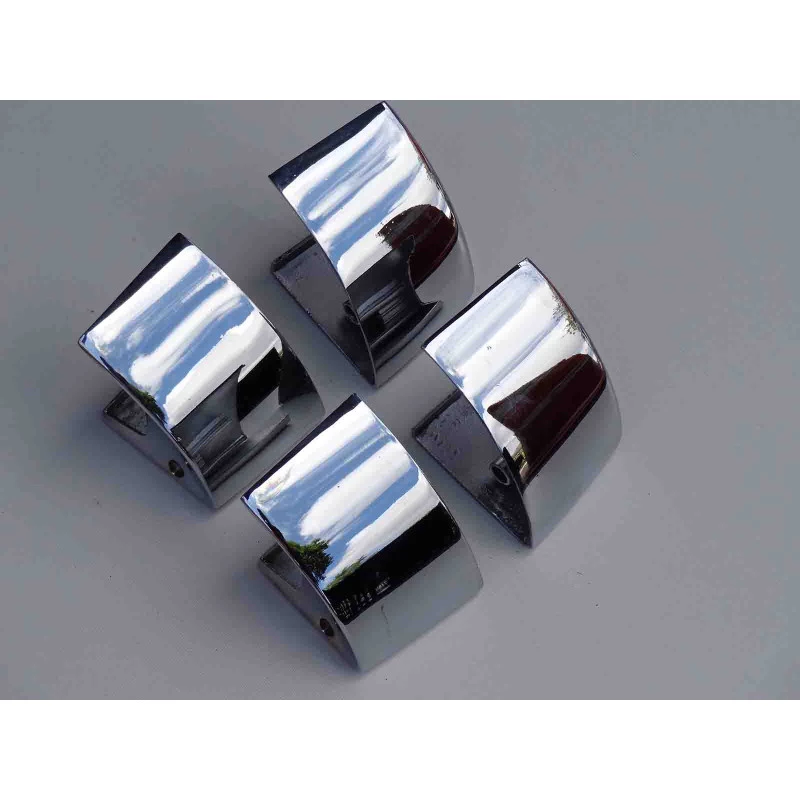 Maçaneta Interna C/ Moldura Bel Air Impala 1959 a 1961 4 Portas Cromado Usado - Jogo