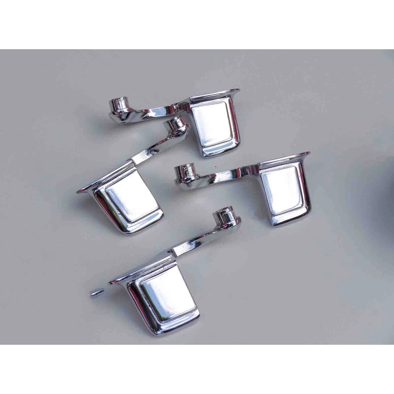 Maçaneta Interna C/ Moldura Bel Air Impala 1959 a 1961 4 Portas Cromado Usado - Jogo