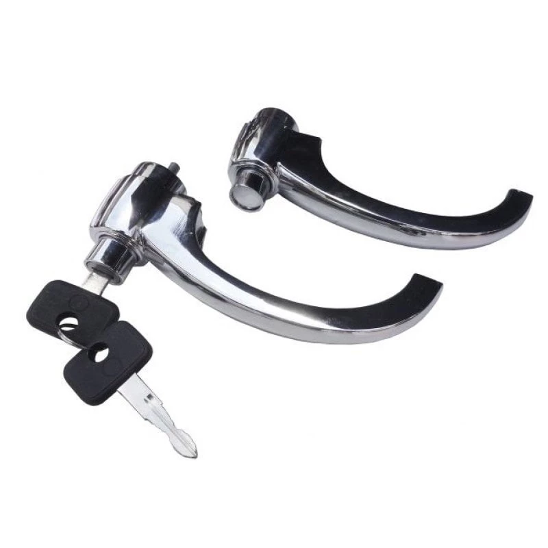 Maçaneta Externa Interna e Manivela C-14 C-10 D-10 D-60 Veraneio - Kit S/ Calços