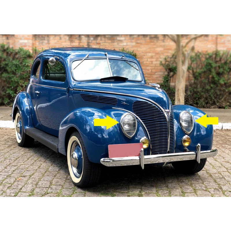 Suporte Trava Do Refletor Farol Ford 1937 À 39 Importado Par