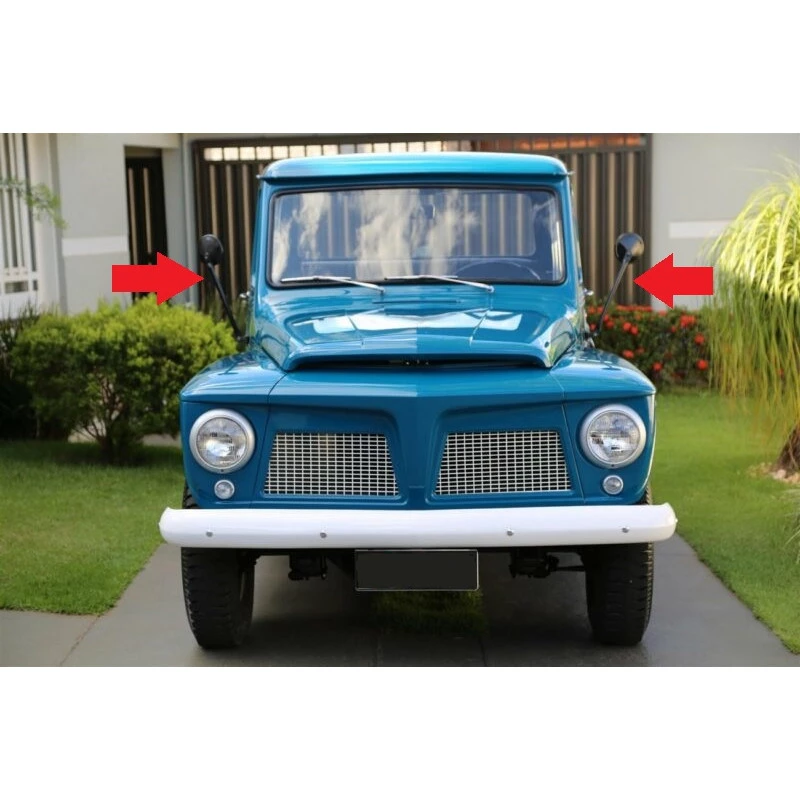 Retrovisor Externo Caminhão Antigo Jeep F-75 Universal