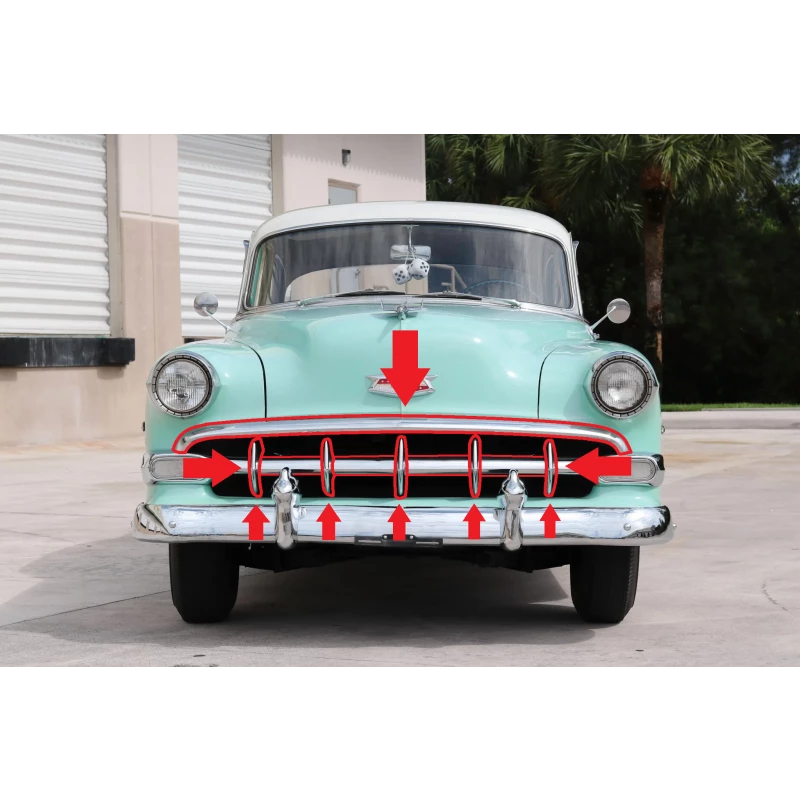 Grade Parcial Chevrolet Passeio Bel Air 1954 Original Usada