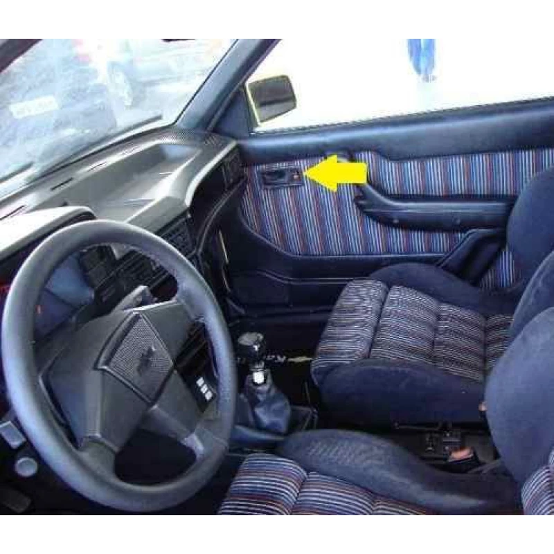 Moldura Maçaneta Interna Preto Opala Chevette Monza após 84