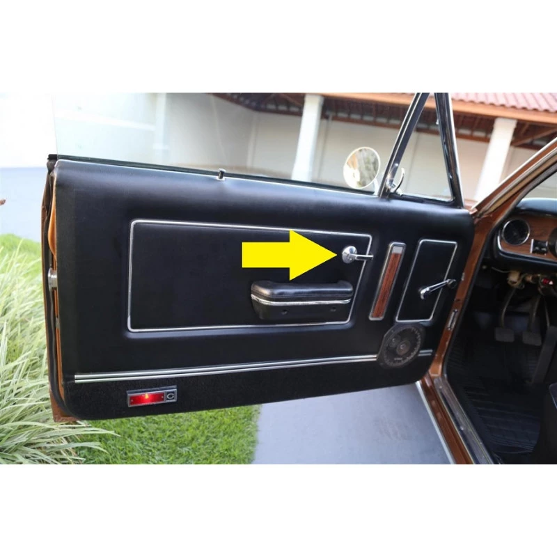 Moldura Maçaneta Interna Cromada Opala Caravan Chevette Marajó até 1982 - Par