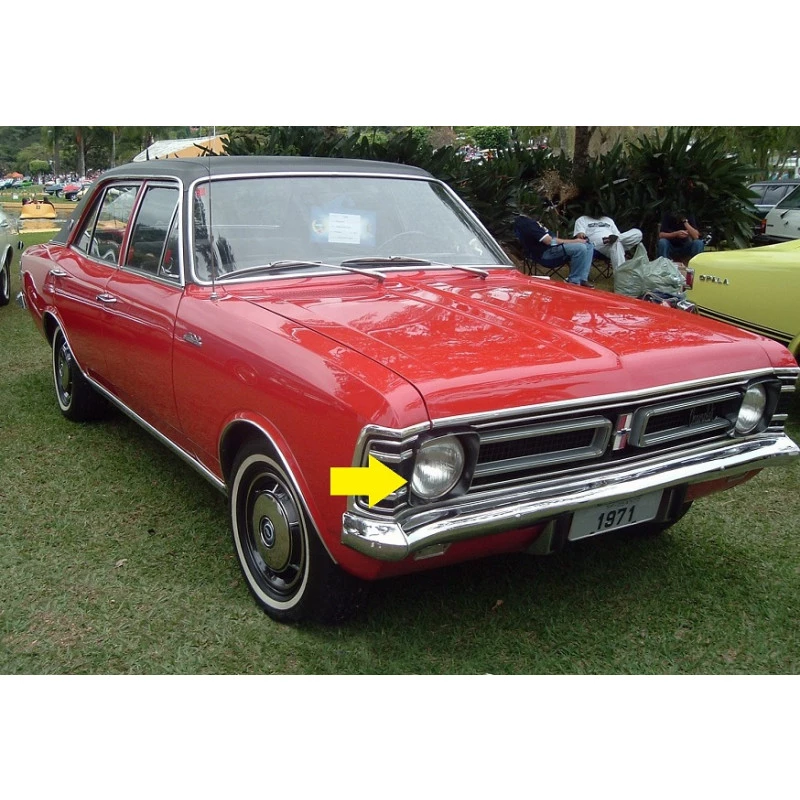 Aro Farol Opala 71 à 74 Prata - Unitário