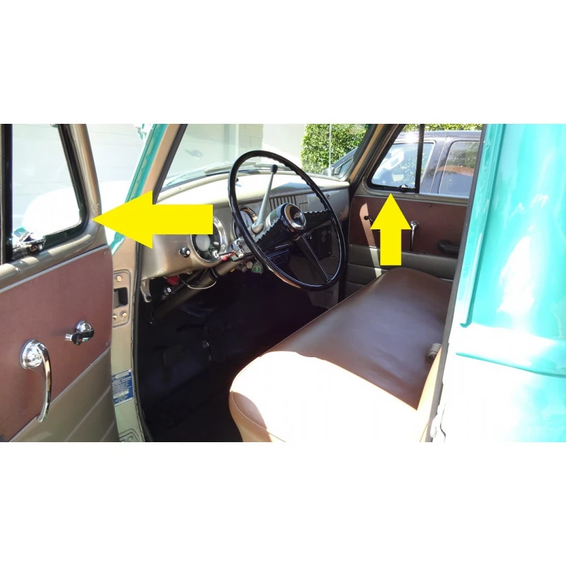 Borracha Quebra Vento Boca de Sapo e Bagre GMC 1951 a 1955 - Par