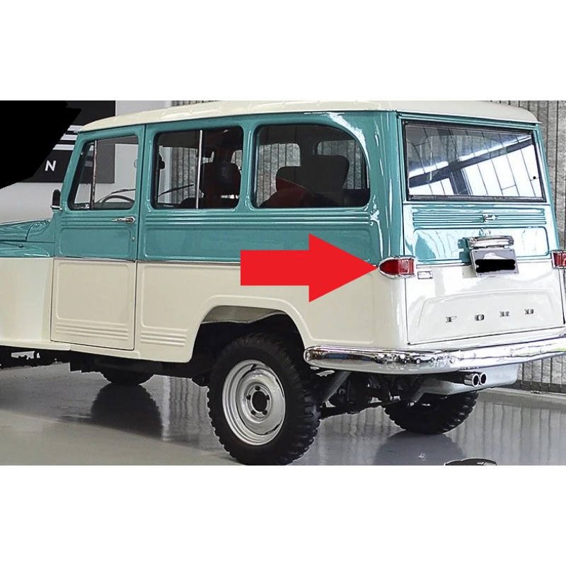 Lanterna Traseira do Canto Willys Ford Rural F-75 Original Usada Par 
