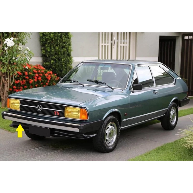 Parachoque Dianteiro Passat 1979 a 1982 Cromado com Furo com Detalhes