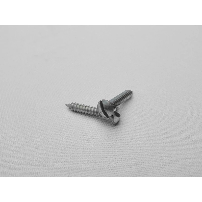 Parafuso Cabeça Cônica Fenda 4,3 x 25 Auto Atarraxante Zincado Jogo c/ 10