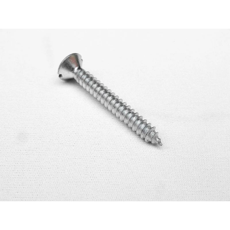 Parafuso Cabeça Cônica Fenda 4,8 x 38mm Auto Atarraxante Zincado Jogo com 10