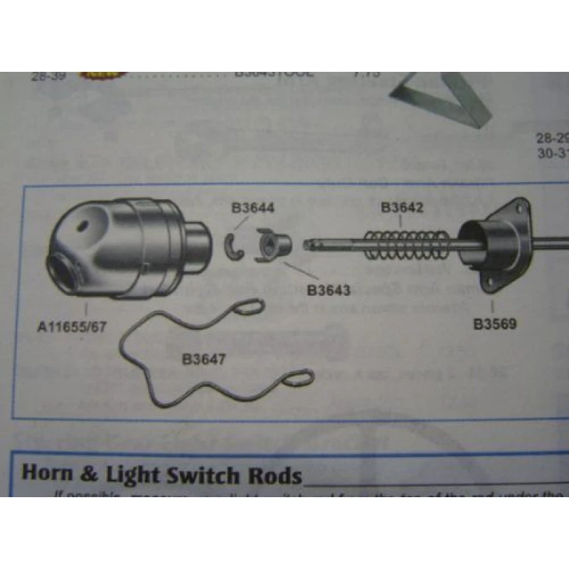Trava Chave de Luz Ford 28 à 39