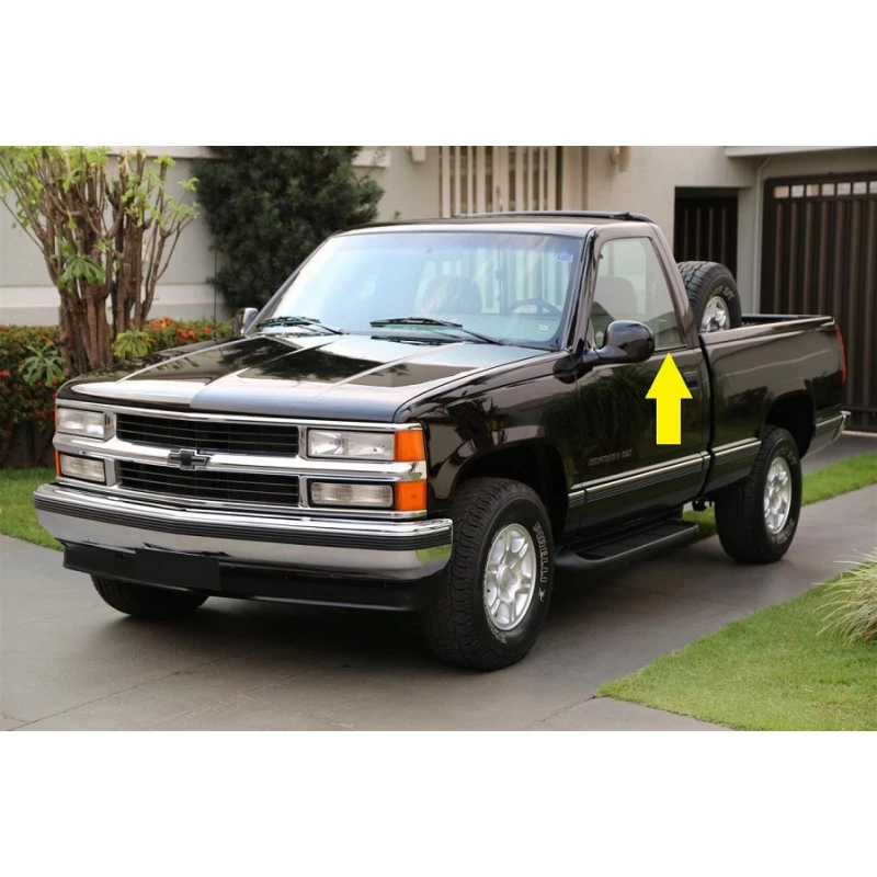 Pestana Interna e Externa Porta Chevrolet Silverado 1997 a 2001 Grand Blazer GMC 500 6.150 12-170 14-190 - Jogo
