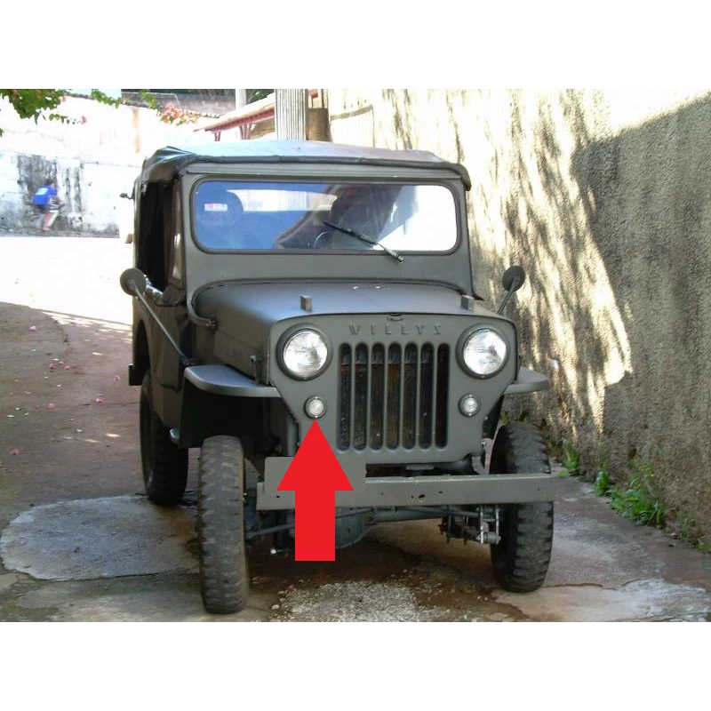 Pisca Dianteiro Direito Jeep Willys CJ3 CJ5 Original Usado Unitário 