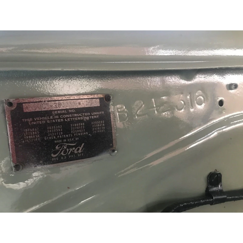 Plaqueta de Identificação do Chassi Ford F-1 F-8 1948 a 1952 Importada