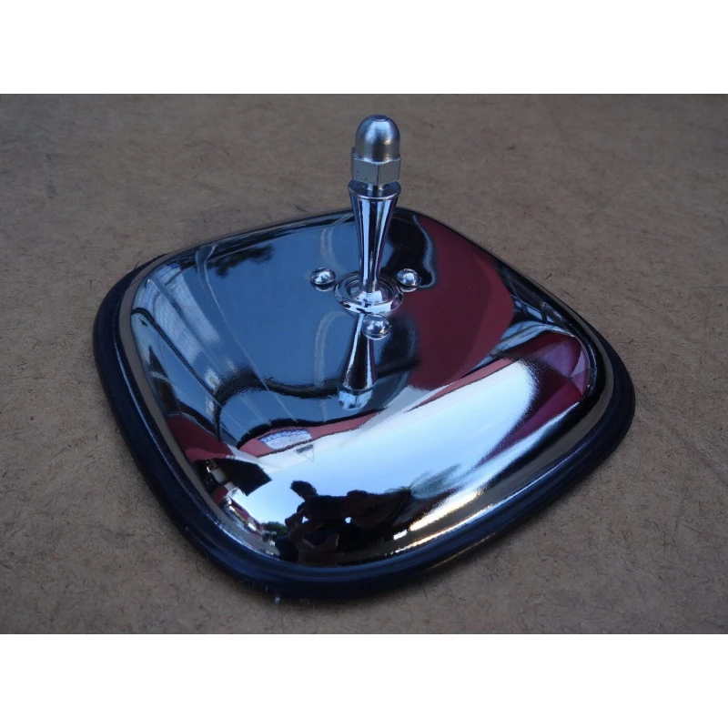 Retrovisor Externo Quadrado Cromado