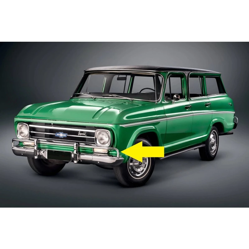 Puleiro e Batente Parachoque Dianteiro ou Traseiro Chevrolet Veraneio até 1988