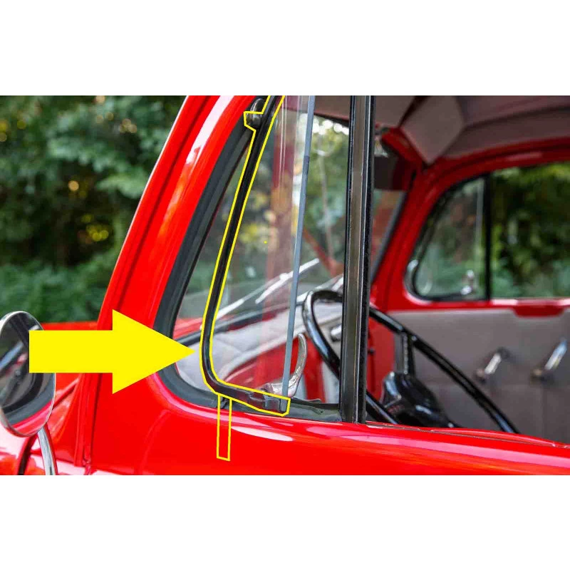 Quadro Interno Vidro Quebra Vento Ford F-1 F-8 1948 1949 - Par