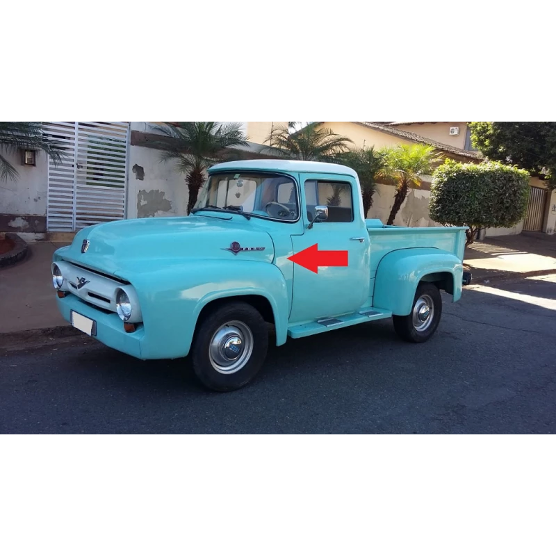 Reparo Paralama Dianteiro Esquerdo Ponta Coluna Lateral Ford F-100 53 à 61