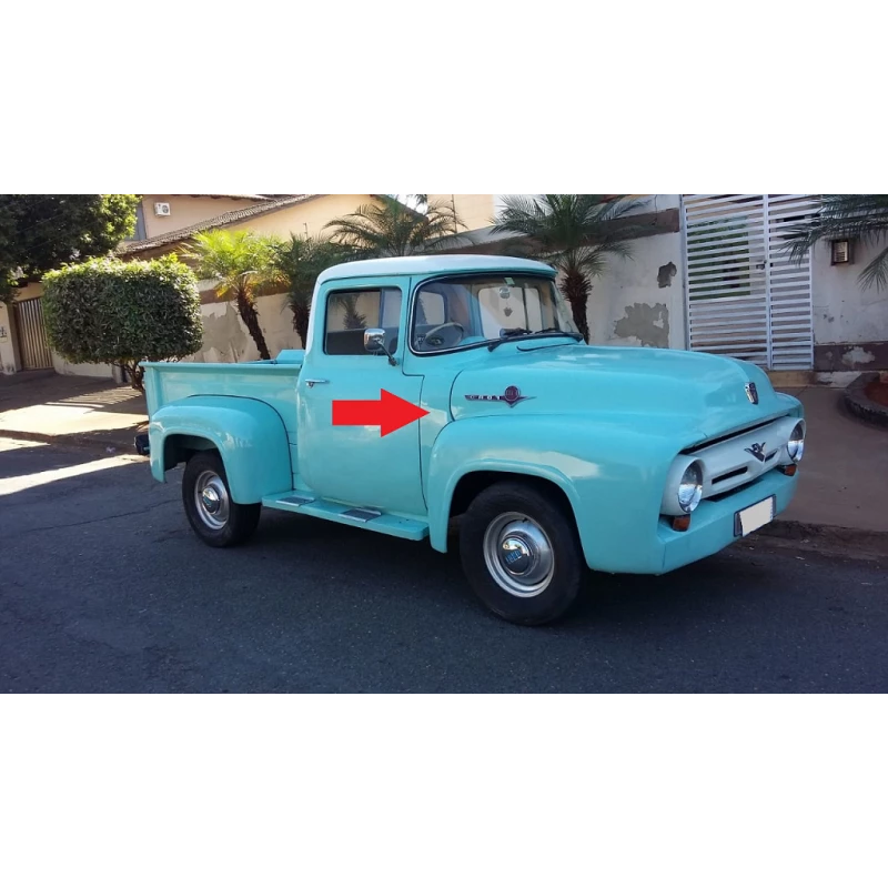 Reparo Paralama Dianteiro Direito Ponta Coluna Lateral Ford F-100 53 à 61