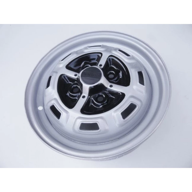 Roda Fiat 147 Gls Aro 13 Tala 4 Com Calotas Restaurada - Jogo
