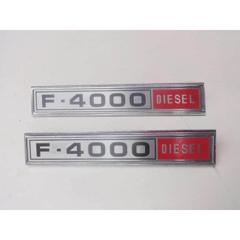 Emblema Lateral F-4000 80 À 82 Base Original Ford - Par