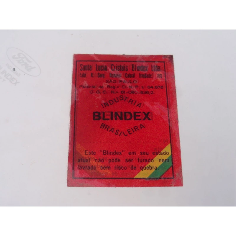 Vidro Lateral Móvel Esquerdo Rural Willys Ford Blindex Novo