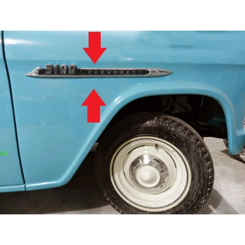 Emblema Lateral Paralama Chevrolet Marta Rocha 1956 Usado Jogo