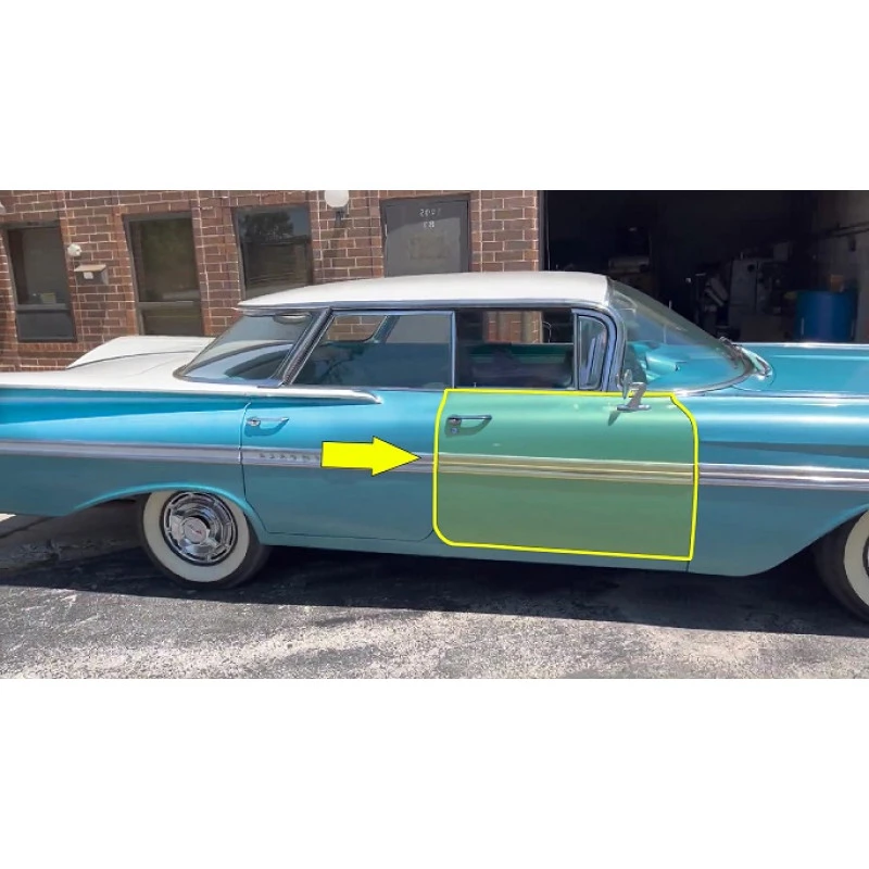 Porta Dianteira Direita Bel Air Impala 1959 4 Portas Sem Coluna