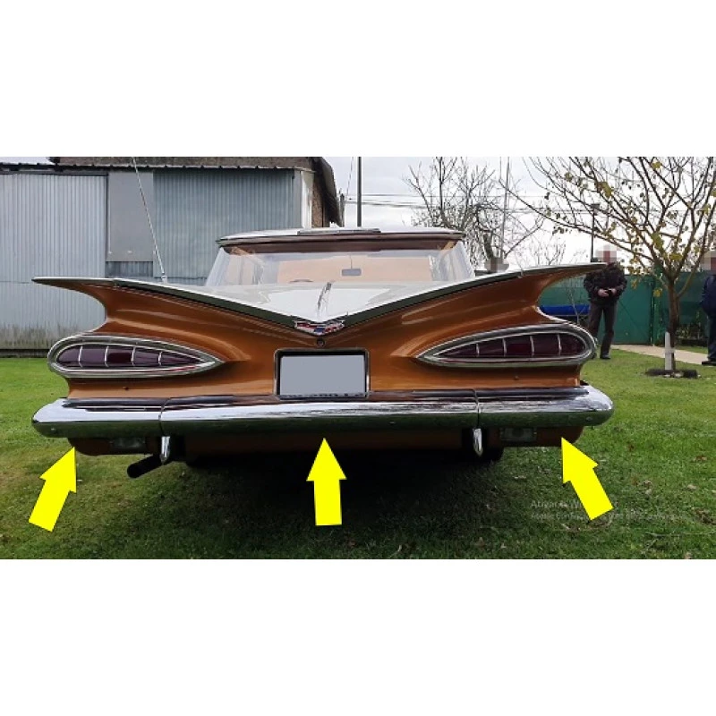 Parachoque Traseiro Impala Bel Air 1959 Original Usado