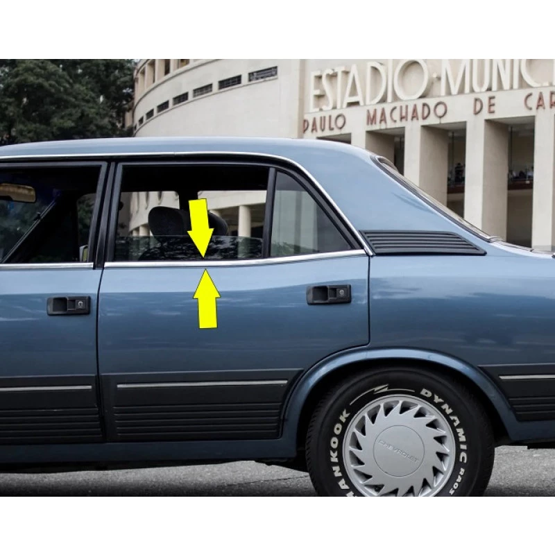 Friso Pestana Porta Traseira Esquerda Opala 4 Portas Usado