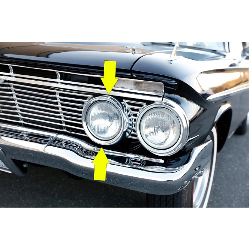 Aro Farol Esquerdo De Dentro Impala Bel Air 1961 Original Novo