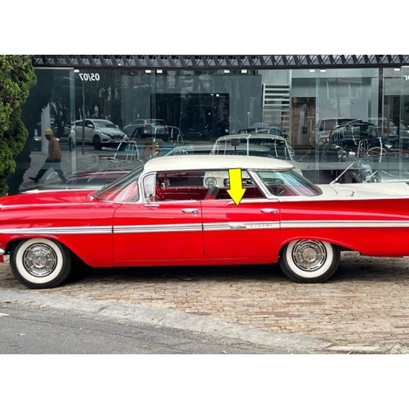 Máquina Vidro Traseira Esquerda Bel Air Impala 59 E 60 4 Portas Sem Coluna