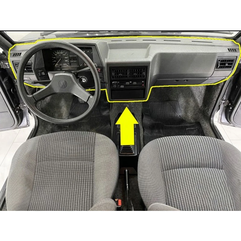 Painel Gol Voyage Quadrado Cl 88 Diante Cinza Claro Usado