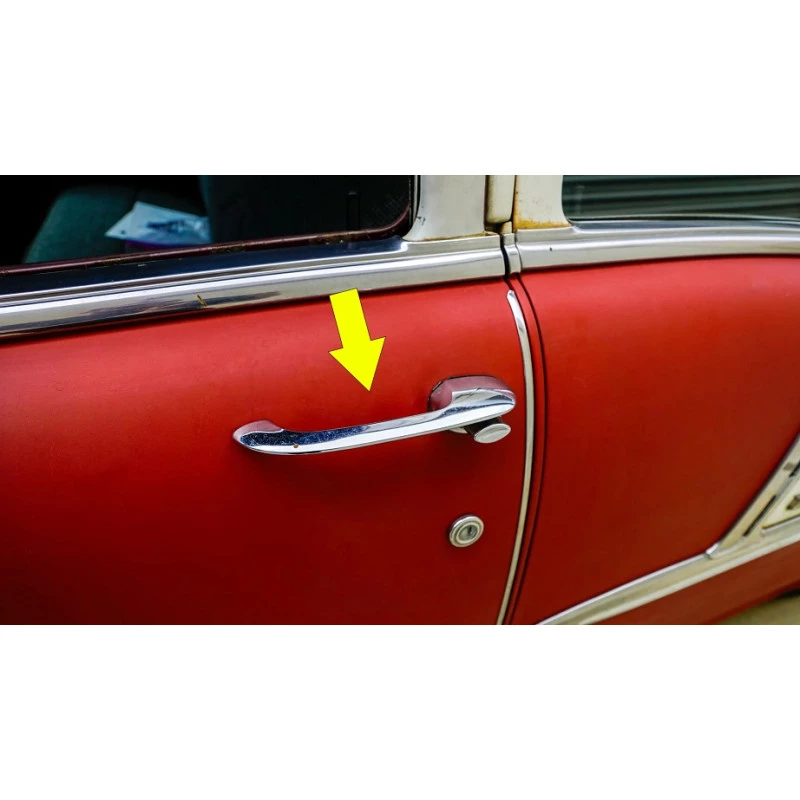 Maçaneta Externa Esquerda Bel Air Impala 1955 À 1957 Usada