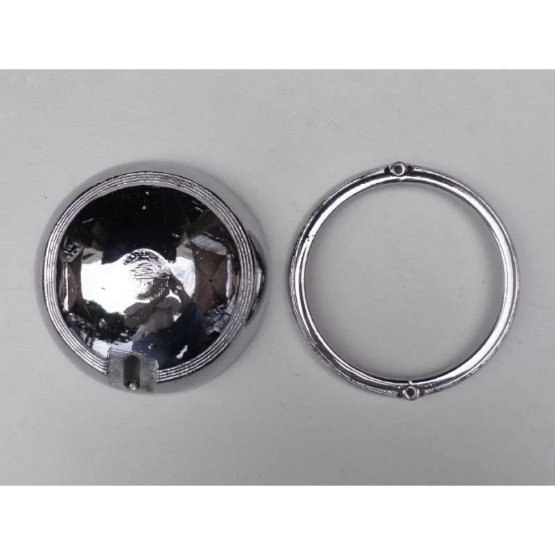 Farol Milha Neblina 4" Antigo Cromado Universal - Unitário