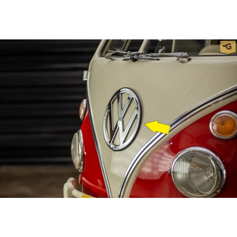 Emblema VW Frontal Kombi Corujinha Até 75 Cromado Usado