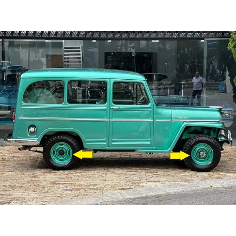 Roda Rural Willys Ford Aro 15 X 5 Original Restaurada - Jogo