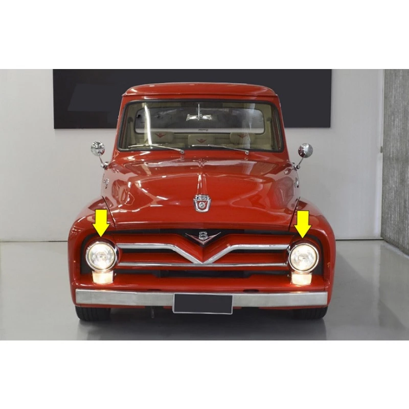 Aro Moldura Externa Farol F-100 F-600 56 Á 61 Usada - Par 