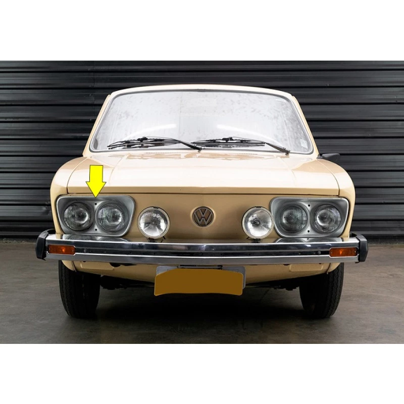 Aro Farol Direito Brasília e Variant Il Original VW Novo - Unitário