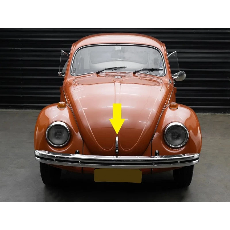 Base Maçaneta Capô Dianteiro Fusca 71 Diante Original Vw Usada