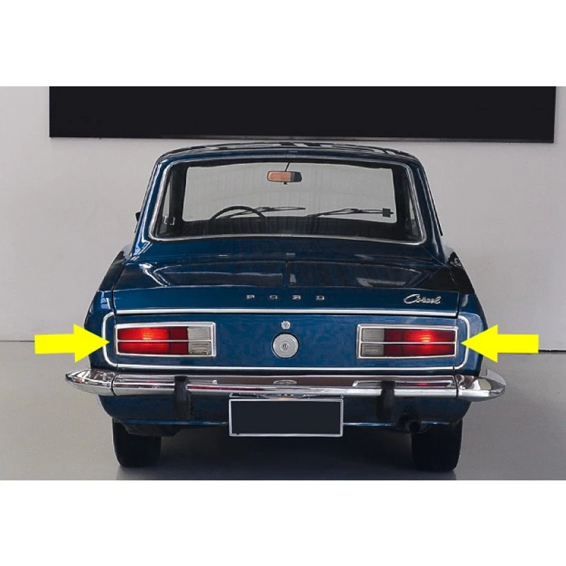 Friso Lanterna Traseira Corcel 75 À 77 Original Ford Usado - Par