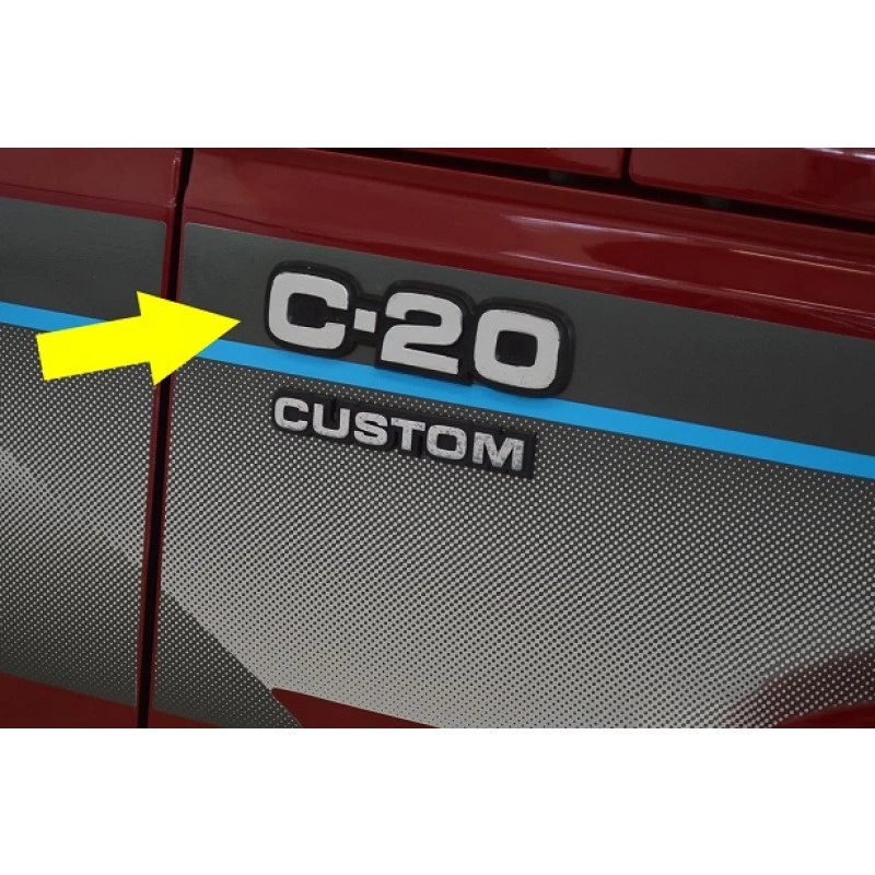 Emblema C-20 Lateral Paralama Original Gm Novo - Par