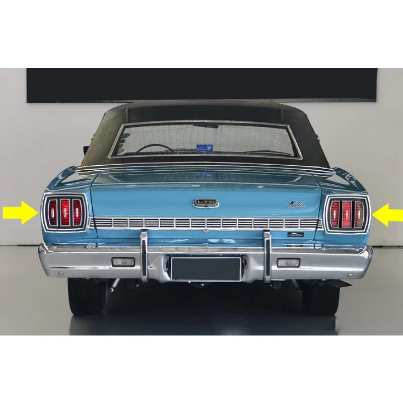 Lanterna Traseira Galaxie Ltd Landau 71 E 72 Original Usada - Par