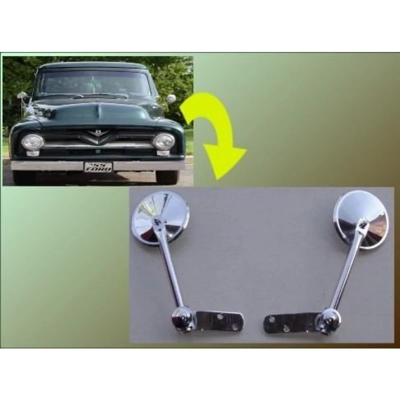 Retrovisor F-100 53 à 71 13cm - Par