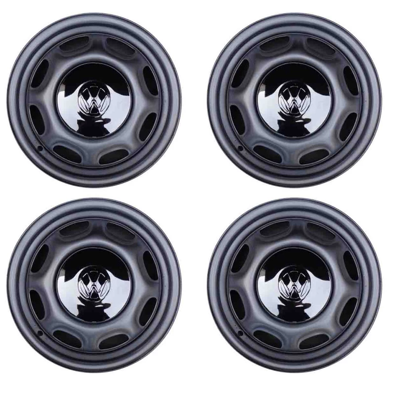 Roda Ferro Gol Quadrado CL Marmitinha Aro 13 X 5 c/ Calota Usado - Jogo